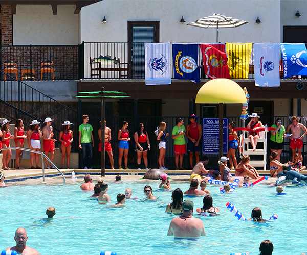Lifeguards Lined Up